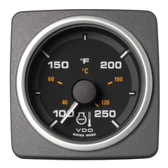 Veratron 52 MM (2-1/16") AcquaLink Coolant Temp Gauge 100 to 250F - Black Dial  Bezel [A2C59501932]