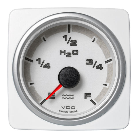 Veratron 52 MM (2-1/16") AcquaLink Fresh Water Gauge E/F - White Dial  Bezel [A2C1338640001]