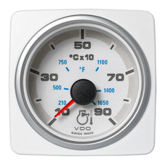 Veratron 52 MM (2-1/16") AcquaLink Pyrometer Gauge 900C/1650F - White Dial  Bezel [A2C1338660001]