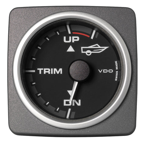 Veratron 52 MM (2-1/16") AcquaLink Engine Trim Gauge Up/Down - Black Dial  Bezel [A2C59501925]