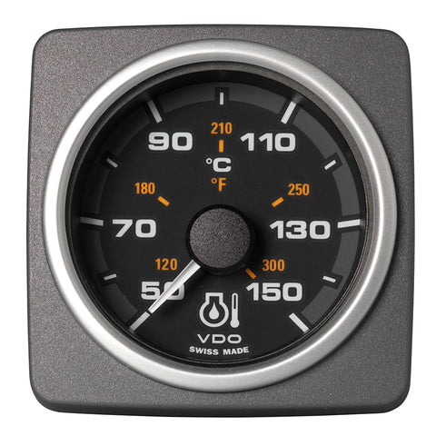 Veratron 52 MM (2-1/16") AcquaLink Engine Oil Temp 50C to 150C - Black Dial  Bezel [A2C59501926]