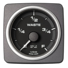Veratron 52 MM (2-1/16") AcquaLink Waste Water Gauge Empty/Full - Black Dial  Bezel [A2C59501928]