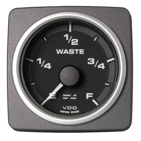 Veratron 52 MM (2-1/16") AcquaLink Waste Water Gauge Empty/Full - Black Dial  Bezel [A2C59501928]