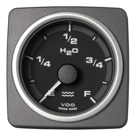Veratron 52 MM (2-1/16") AcquaLink Fresh Water Gauge Empty/Full - Black Dial  Bezel [A2C59501929]