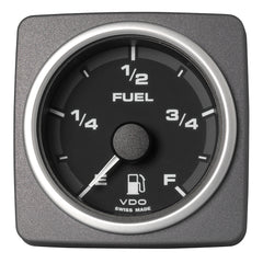 Veratron 52 MM (2-1/16") AcquaLink Fuel Level Gauge Empty/Full - Black Dial  Bezel [A2C59501930]