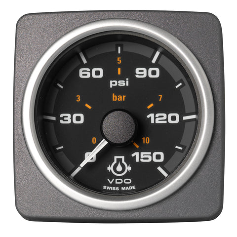 Veratron 52 MM (2-1/16") AcquaLink Engine Oil Pressure 150 PSI/10 Bar - Black Dial  Bezel [A2C59501936]