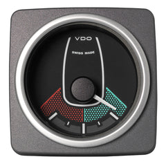 Veratron 52 MM (2-1/16") AcquaLink Rudder Angle Gauge 90 - Black Dial  Bezel [A2C59501939]