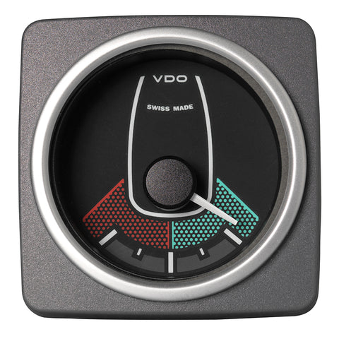 Veratron 52 MM (2-1/16") AcquaLink Rudder Angle Gauge 90 - Black Dial  Bezel [A2C59501939]