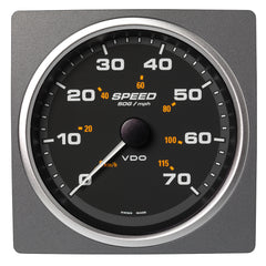 Veratron Marine 4-3/8" (110mm) AcquaLink Speed Over Ground 70 MPH/115 KMH - 12/24V - Black Dial  Bezel [A2C59501909]