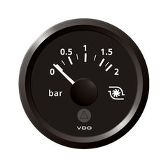 Veratron 52MM (2-1/16") ViewLine Boost Pressure Gauge 2 Bar/30 PSI - Black Dial  Triangular Bezel [A2C59514152]