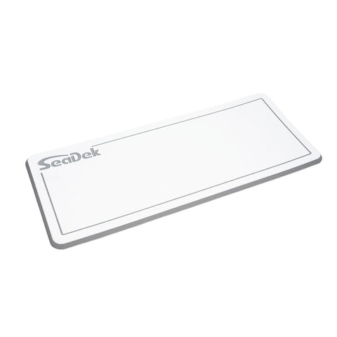 SeaDek Dual Density Helm Pad - 16" x 39" 20mm - Large - White/Storm Gray w/Routed SD Logo [37926-80375]