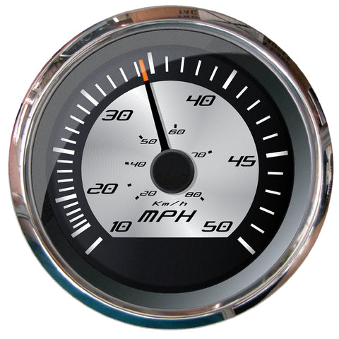 Faria Platinum 4" Speedometer - 50 MPH (Pitot) [22012]