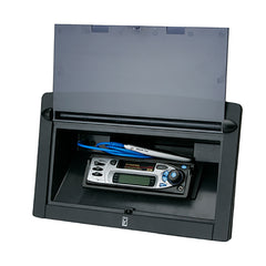 Poly-Planar Spa Side Stereo Enclosure w/Door - Black [RM14]