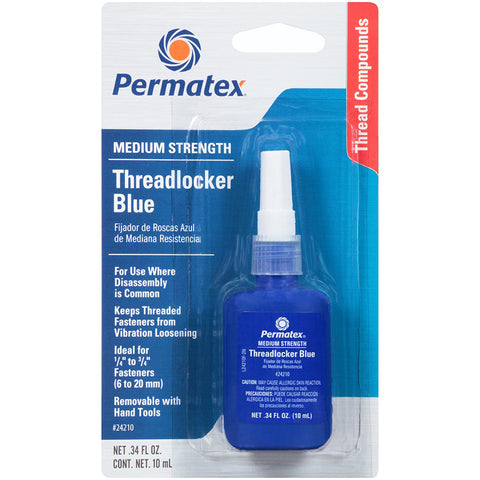 Permatex Medium Strength Threadlocker Blue - 10ml Bottle [24210]
