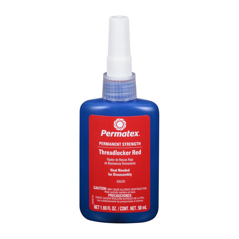 Permatex Permanent Strength Threadlocker RED Bottle - 50ml [26250]