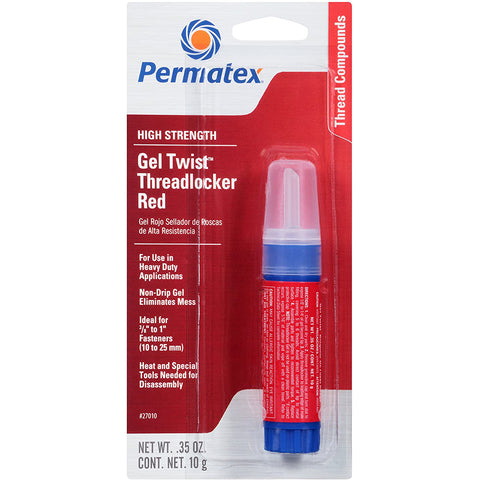 Permatex High Strength Threadlocker RED Gel Twist [27010]
