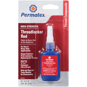 Permatex High Strength Threadlocker RED Bottle - 10ml [27110]