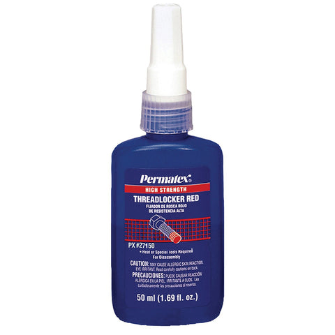 Permatex High Strength Threadlocker RED Bottle - 50ml [27150]