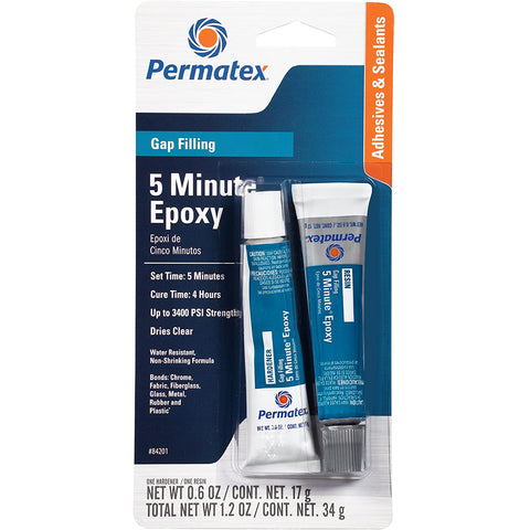 Permatex 5 Minute Gap Filling Epoxy - .6oz [84201]