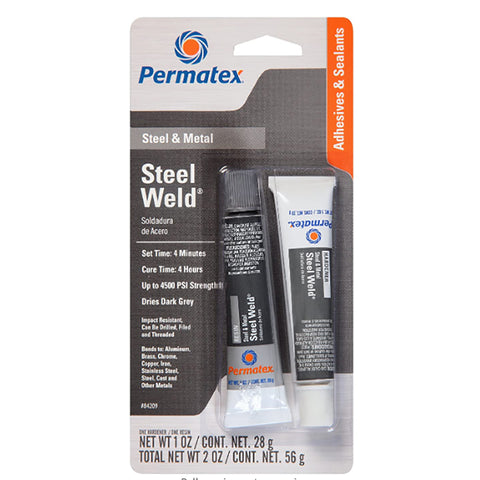 Permatex - Steel Weld Epoxy - GREY - 1oz [84209]
