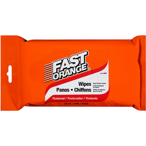 Permatex Fast Orange Heavy Duty Hand Cleaner Wipes - 25-Piece [25050]
