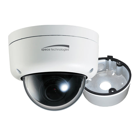 Speco 2MP Ultra Intesifier IP Dome Camera 3.6mm Lens - White Housing w/Removable Black Cover  Included Junction Box [O2ID8]