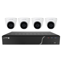 Speco 4 Channel NVR Kit w/4 Outdoor IR 5MP IP Cameras 2.8mm Fixed Lens - 1TB [ZIPK4T2]