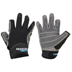 Ronstan Sticky Race Gloves - 3-Finger - Black - XXL [CL740XXL]
