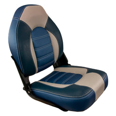 Springfield Skipper Premium HB Folding Seat - Blue/Grey [1061069-B]