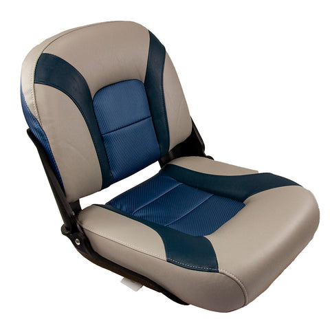Springfield Skipper Premium LB Folding Seat - Blue/Grey [1061079-1]