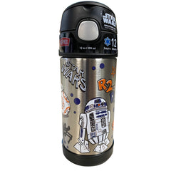Thermos FUNtainer Stainless Steel Insulated Star Wars Water Bottle w/Straw - 12oz [F40120SW6]