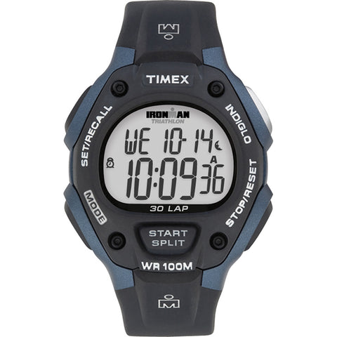 Timex IRONMAN Classic 30 Full-Size 38mm Watch - Grey/Blue [T5H591]