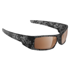 H2Optix Waders Sunglasses Matt Tiger Shark, Brown Lens Cat.3 - AntiSalt Coating w/Floatable Cord [H2015]