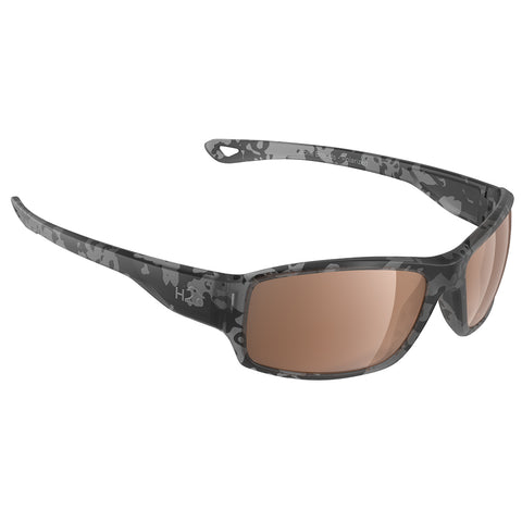 H2Optix Beachwalker Sunglasses Matt Tiger Shark, Brown Lens Cat. 3 - AR Coating [H2038]