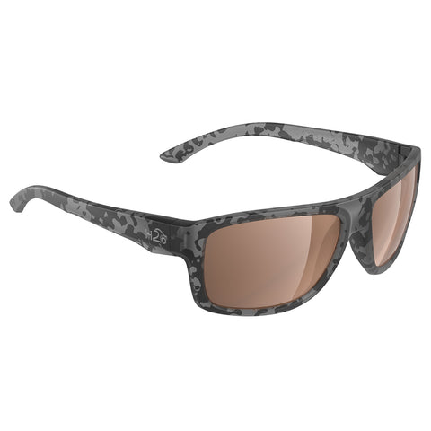 H2Optix Grayton Sunglasses Matt Tiger Shark, Brown Lens Cat. 3 - AR Coating [H2027]