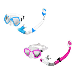 Aqua Leisure Gemini Pro Adult Combo Dive Set Mask  Snorkel *Assorted Colors [DPC17864A2P4]