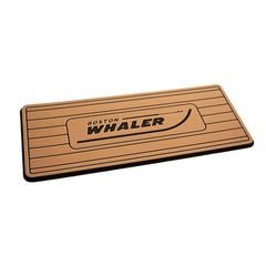 SeaDek 16" x 39" 20mm Dual Density Large Helm Pad Mocha/Black Brushed w/Routed Teak Lines  Boston Whaler Logo - 406.4mm x 990.6mm x 20mm [39615-80327]