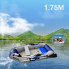 Image of 175cm PVC Boat  Wear-resistant 2-Person Inflatables Kayak Fishing Boat + Air Deck Bottom + E-Motor for Outdoor Fishing