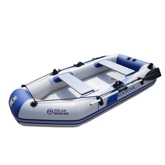 3 Person 260cm Inflatable Rowing Boat PVC Kayak Dinghy Hovercraft Fishing Canoe Drifting Raft Sailboat Surfing Sailing Ship B