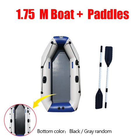 175-260cm PVC Inflatable Boat Wear-resistant Foldable Air Rowing Kayak/fishing boat for 1-5 person Fishing dinghy Outdoor Sports