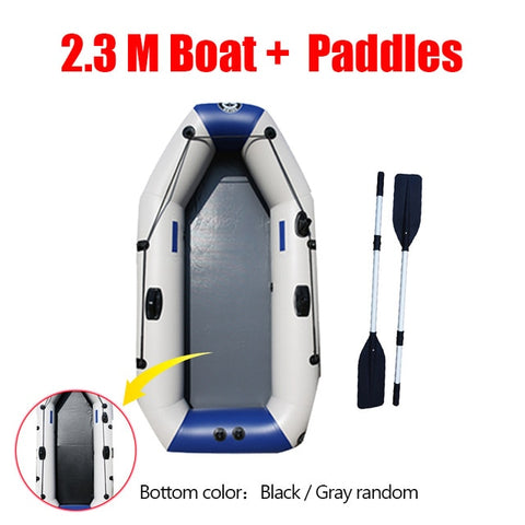 175-260cm PVC Inflatable Boat Wear-resistant Foldable Air Rowing Kayak/fishing boat for 1-5 person Fishing dinghy Outdoor Sports