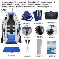 Large inflatable boat Luxury configuration with advanced boat motor drive Fishing swimming tool