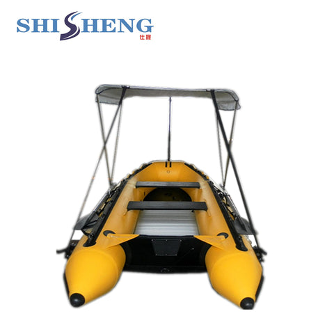 2.7m yellow Inflatable Boat With Sunshade